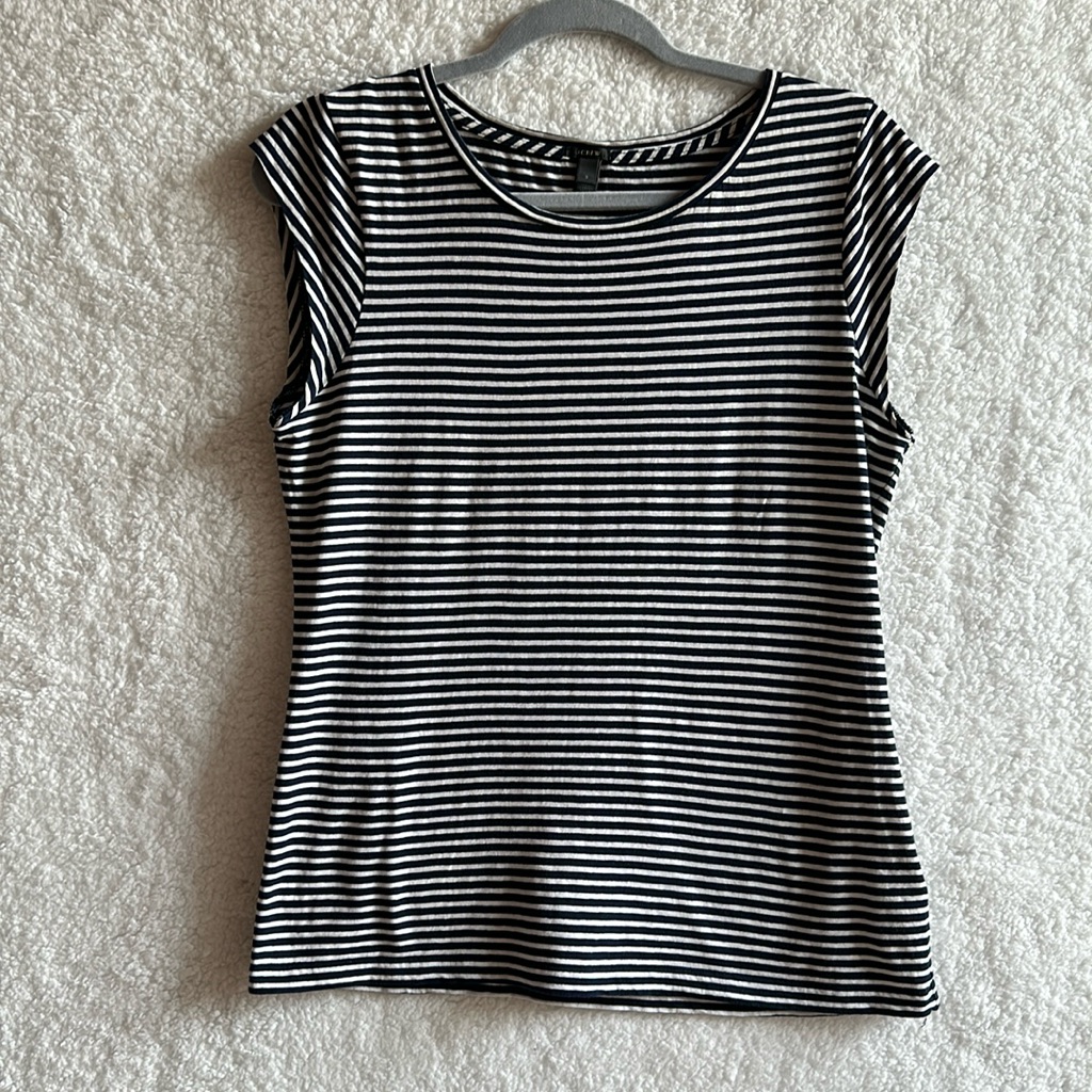 J Crew Women’s Blue Striped Shirt Size Small